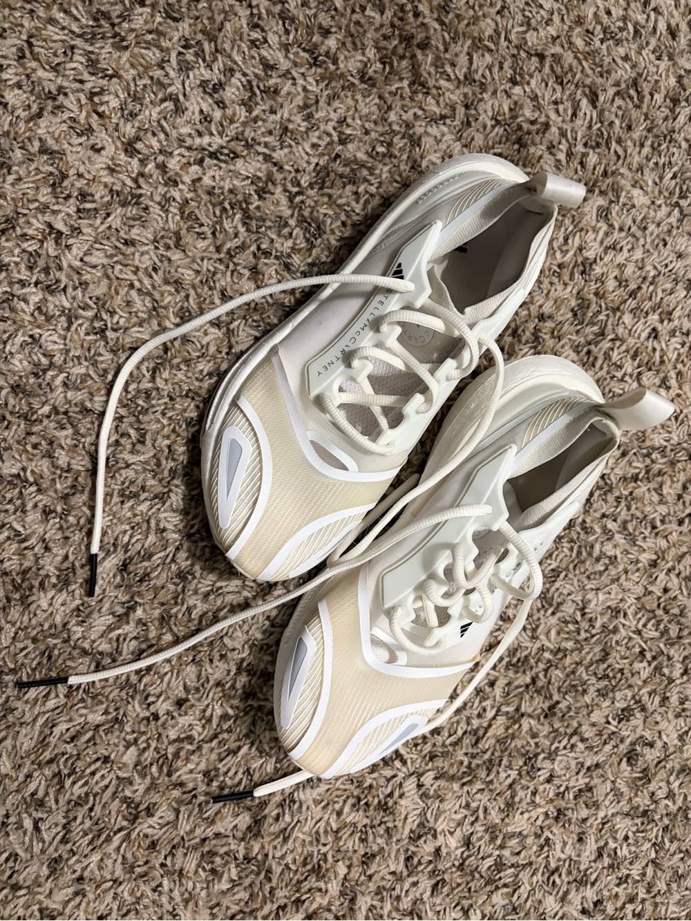 Stella Mccartney Adidas Women’s Cream and White Athletic Sneakers